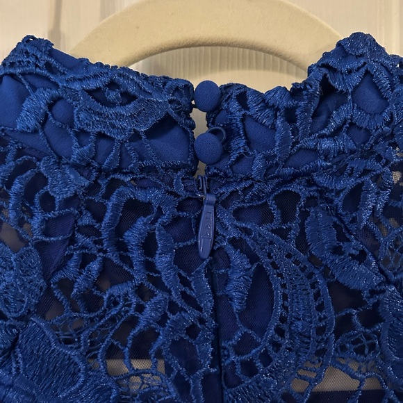 Lumiere Royal Blue Lace Dress - Picture 3 of 5